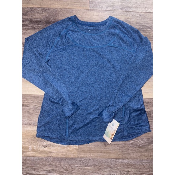 Stonewear Designs Anthology Top Blue Heather Long Sleeve Womens - Picture 1 of 4